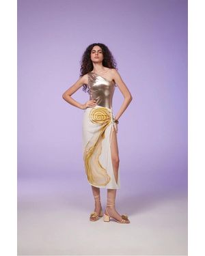 Yukio Ruched Skirt - Purple