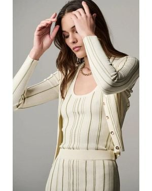 Hevron Pearl Cardigan (Final Sale) - Natural