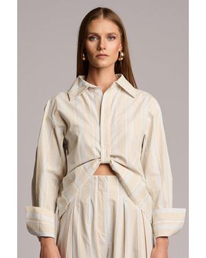Hevron Paola Top - Natural