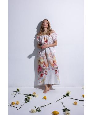 FOLIE DU LIN Eleis Dress - White