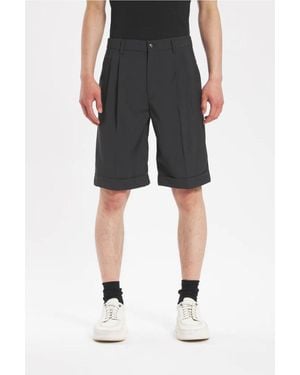 Barena Shorts Scandola Tropical Woven (Final Sale) - Black