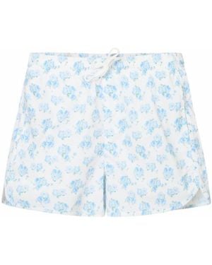 LoveShackFancy Kai Short - Blue