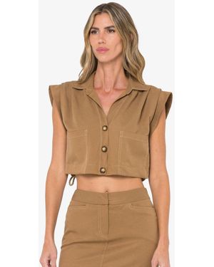 JBQ Preen Top - Brown
