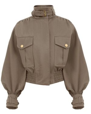 Zimmermann Hypnotic Biker Jacket - Brown