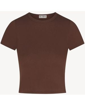 ÉTERNE Ss Baby Tee - Brown