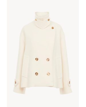 Chloé Oversized Short Coat - Natural