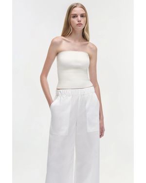 Jonathan Simkhai Nicole Tube Top - White