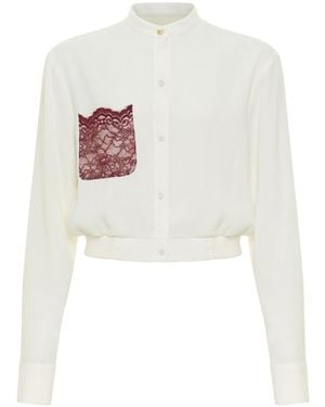 Hellessy Blaze Bomber Shirt - White