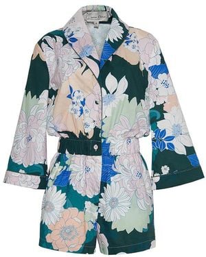 Cara Cara Madison Romper (Final Sale) - Blue