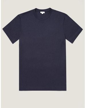 Sunspel Heavyweight T‑Shirt - Blue