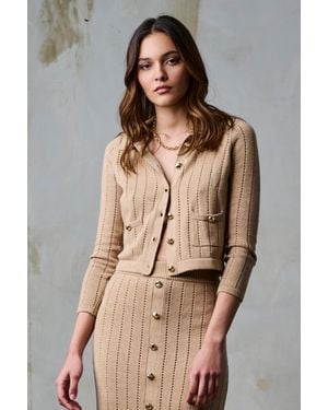 Hevron Nanette Cardigan - Natural