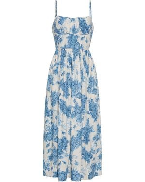 Cara Cara Alba Midi Dress - Blue
