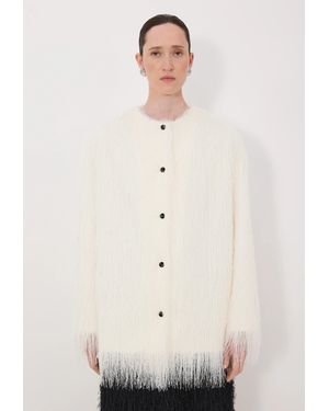 Loulou de Saison Filipo Oval-Shaped Jacket - Natural