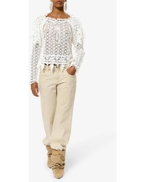 Isabel Marant Hyliana Top - Natural
