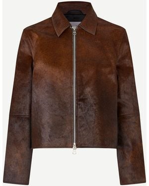 Samsøe & Samsøe Saylo Leather Jacket - Brown