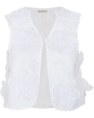 Agua Bendita Mabel Vest - White