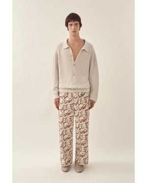 Commas Textured Knit Cardigan - Natural