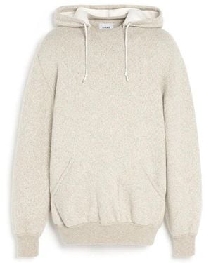 Barrie Cashmere Cotton Sportswear Hooded Sweatshirt - White