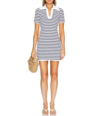AEXAE Technical Knit Polo Mini Dress - Multicolor