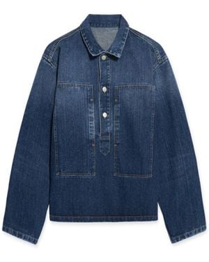 Fortela Overshirt With Macro Pockets - Blue