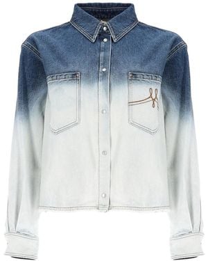 Marni Gradient Bleach Denim Jacket - Blue