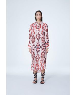 Maria Cher Ortiz Delci Shirt Dress (Final Sale) - Red