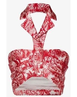 Philosophy Toile De Jouy Radzmir Crop Top (Final Sale) - Red