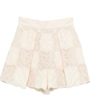 Zimmermann Wanderlust Tuck Shorts - Natural