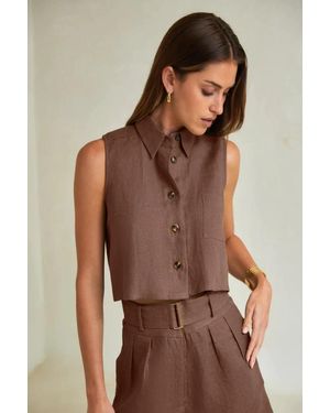 Hevron Katja Top - Brown