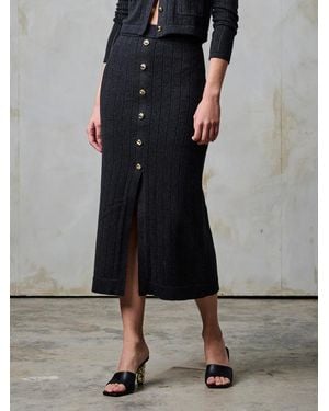 Hevron Mia Skirt - Black