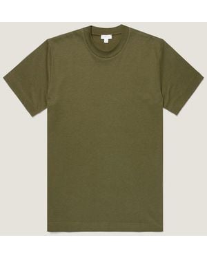 Sunspel Heavyweight T‑Shirt - Green