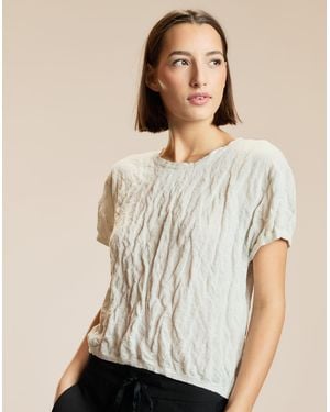 Cynthia Rowley Parchment Knit Tee - Natural