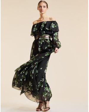 Cynthia Rowley Ivy League Silk Dress - Black