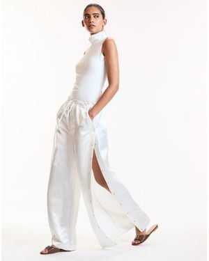 Cynthia Rowley Breakaway Snap Pant - White
