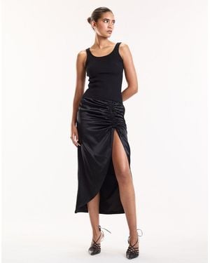 Cynthia Rowley Siren Ruched Skirt - Blue