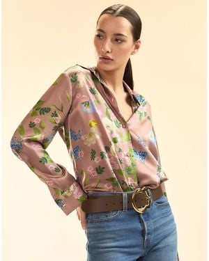 Cynthia Rowley Collectible Silk Shirt - Natural