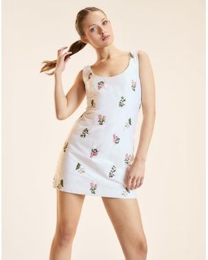 Cynthia Rowley Bouquet Embroidered Dress - White