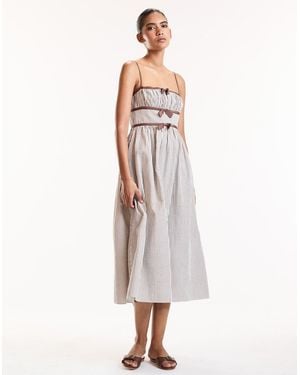 Cynthia Rowley Clara Seersucker Dress - White
