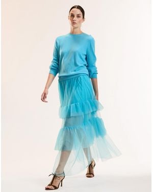 Cynthia Rowley Tulle Skirt - Blue