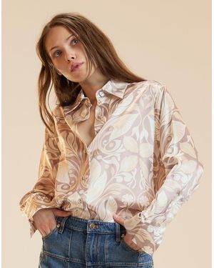 Cynthia Rowley Collectible Silk Shirt - Natural