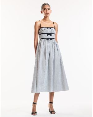 Cynthia Rowley Clara Seersucker Dress - Blue