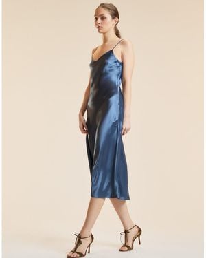 Cynthia Rowley Garbo Slip Dress - Blue