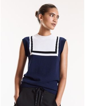 Cynthia Rowley Eastport Knit Vest - Blue