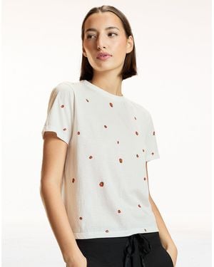 Cynthia Rowley Ladybug Everyday Tee - White