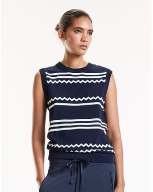 Cynthia Rowley Ziggy Knit Tank - Blue