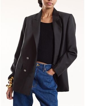 Cynthia Rowley The Breakers Double Breasted Blazer - Black