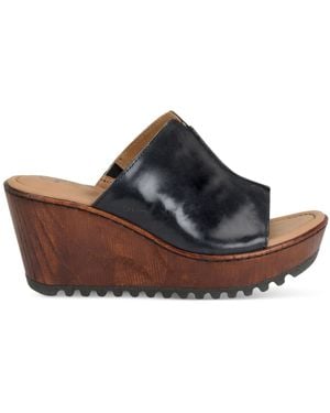b.ø.c. Teah Wedge Sandals - Black