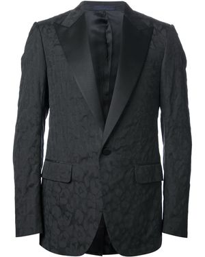 Lanvin Leopard Print Suit Jacket - Black