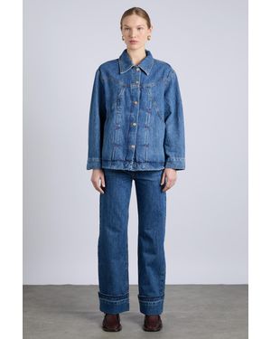 Damson Madder Stevie Shacket - Blue