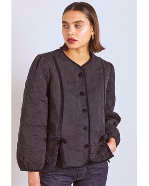 Damson Madder Diana Quilted Jacket - Purple